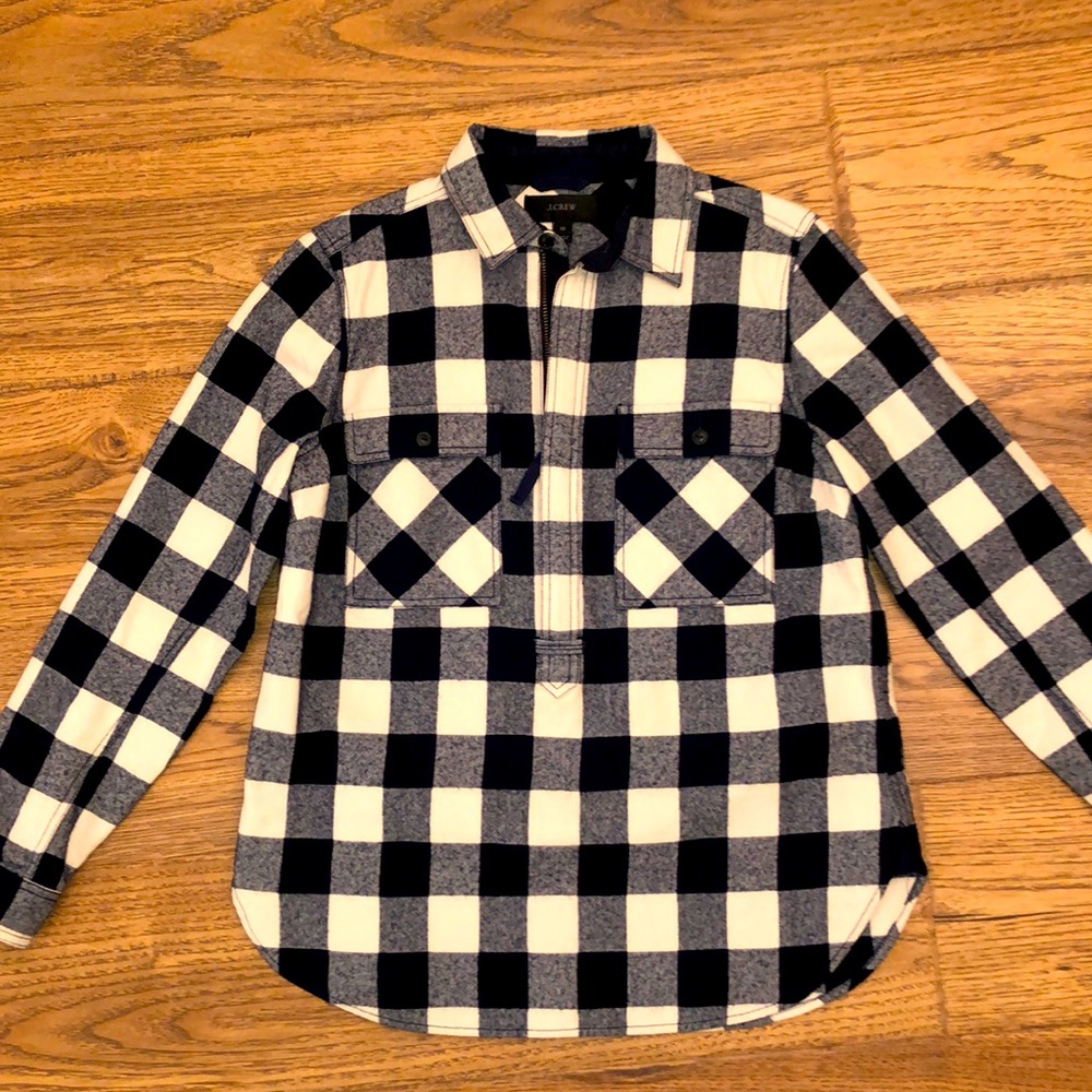 J. Crew Buffalo Check Shirt Jacket
